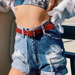 Furst Of A Kind LF Upcycled Levi Jean Shorts Size 26